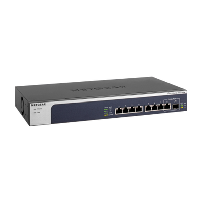 NETGEAR (XS508M) Smart Switch Ethernet 8 Ports RJ45 10 Gigabit Multi-Gigabit, switch RJ45  avec 1 Port SFP+ 10 Gigabit, Bureau/en Rack et Protection à Vie ProSAFE